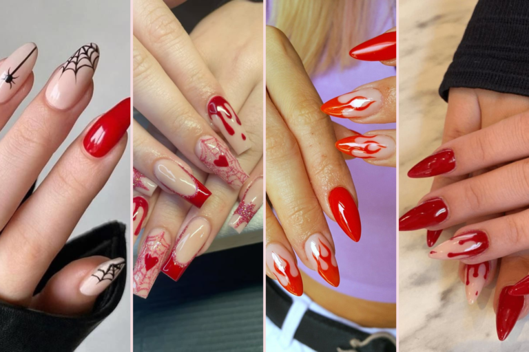 If you are bored of the typical Halloween nails, here are 20 it-girl-approved red Halloween nail ideas to spice things up.